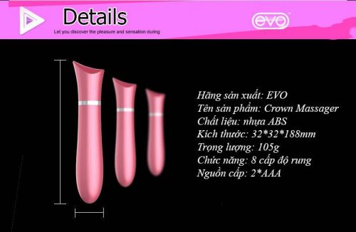 Que rung mini xinh xắn Evo Crown massage shop phòng theQue rung mini xinh xắn Evo Crown massage shop phòng the