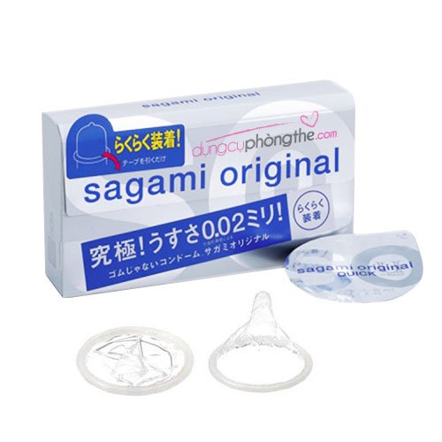 Thông tin cơ bản về bao cao su Sagami Original 002 Quick siêu mỏng.