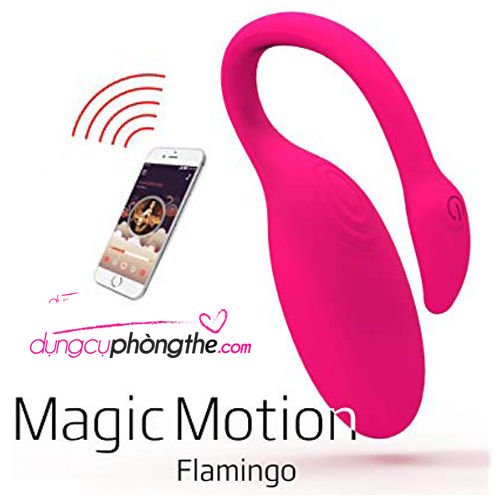 Trứng rung điều khiển bằng điện thoại Magic Motion Flamingo